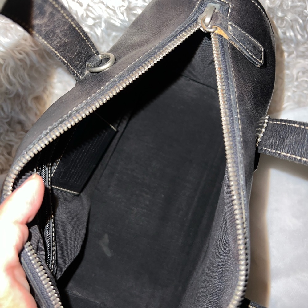 Coach Black Leather Handbag - Picture 12 of 15